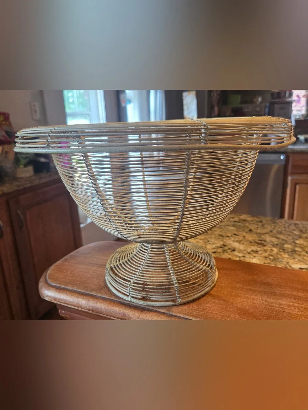 Vintage/Antique French Hand-made Wirework Pedestal 